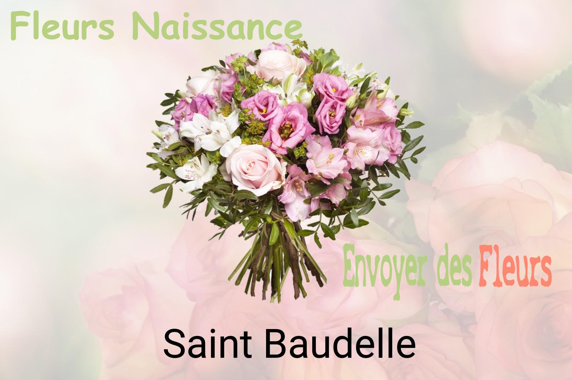 Bouquet de fleurs de naissance livré à Saint-Baudelle